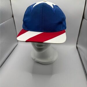 Vintage American Flag Strapback Hat USA Patriotic.
